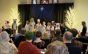 Christmas Pageant, Children on stage
