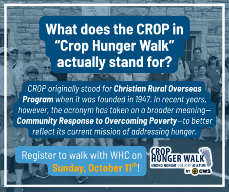 CropWalk2026 Lexington Crop Hunger Walk on Sunday October 11th, 2026